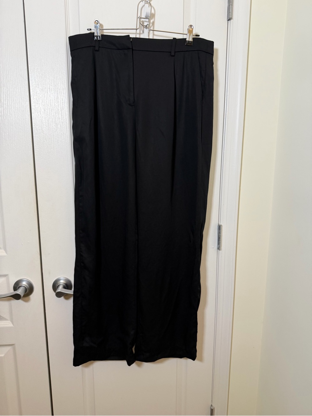 J. Crew Black Wide-Leg Dress Pants